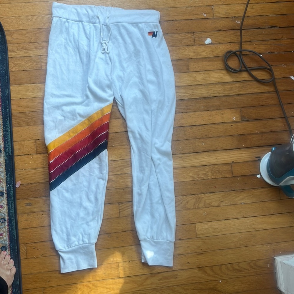 White Aviataor Nation sweatpants; gently worn